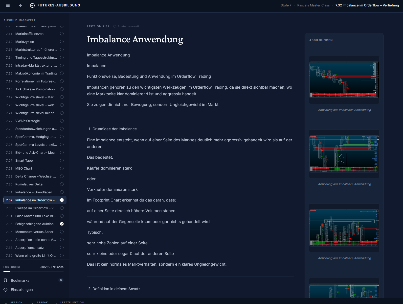 Lektion: Imbalance Anwendung