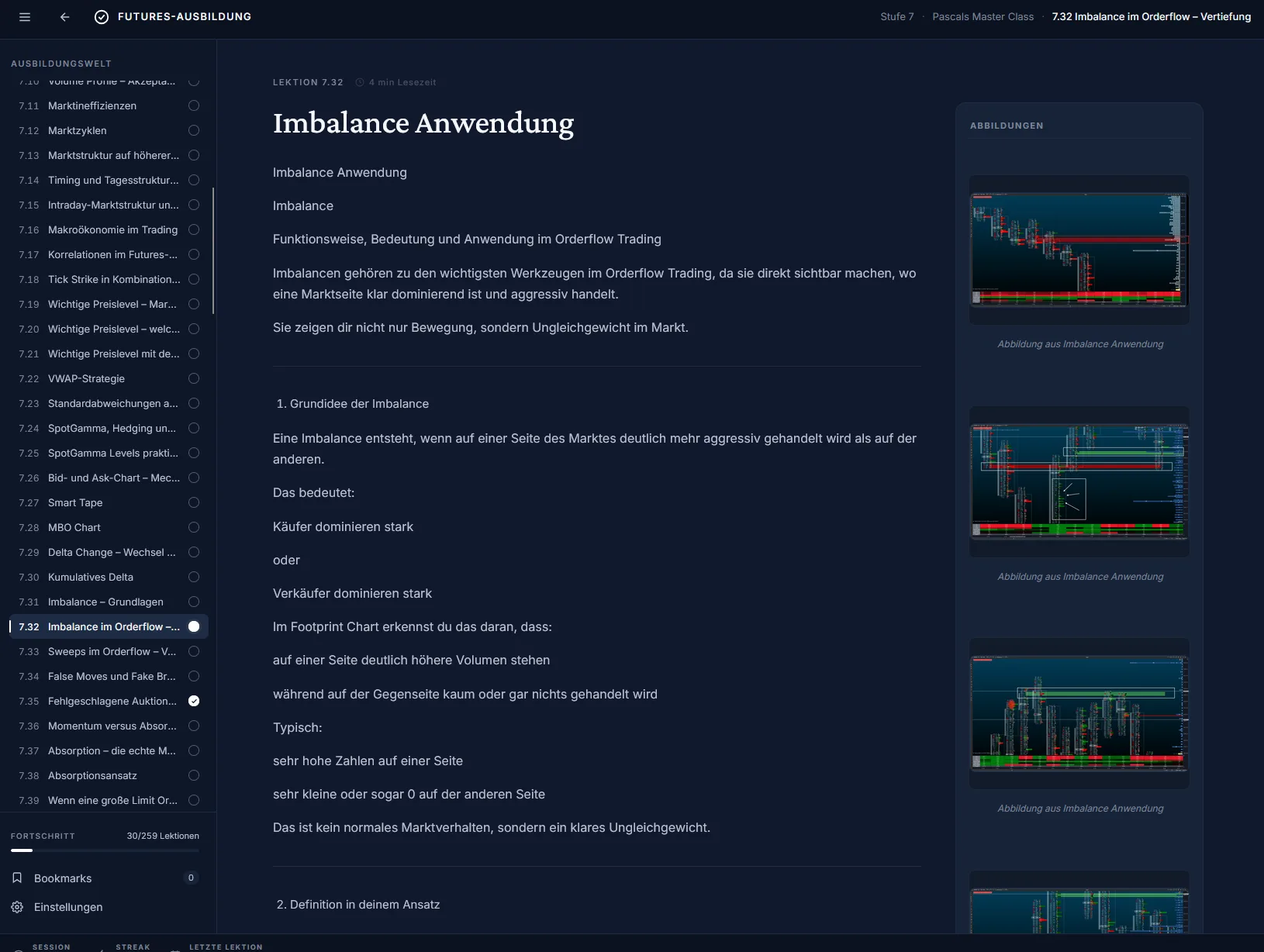 Lektion: Imbalance Anwendung