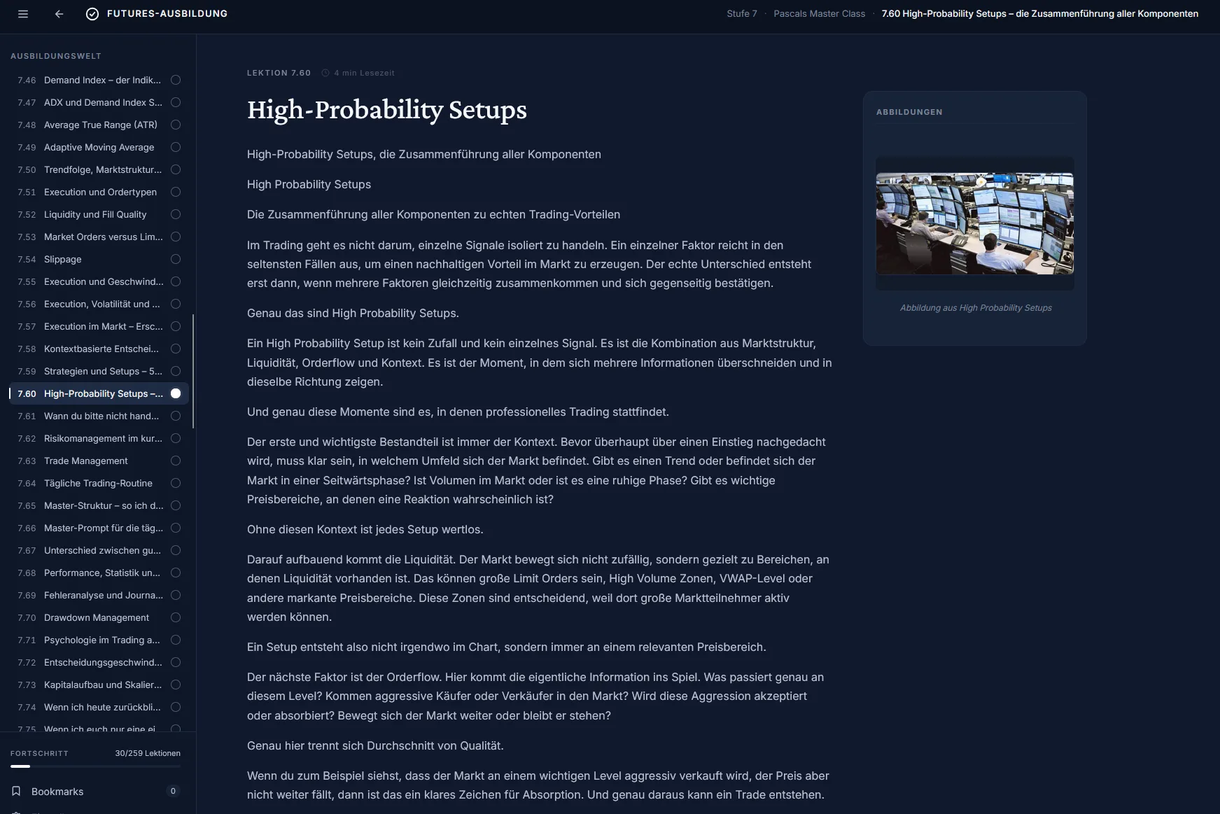 Lektion: High-Probability Setups